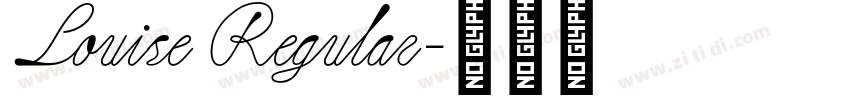 Louise Regular字体转换